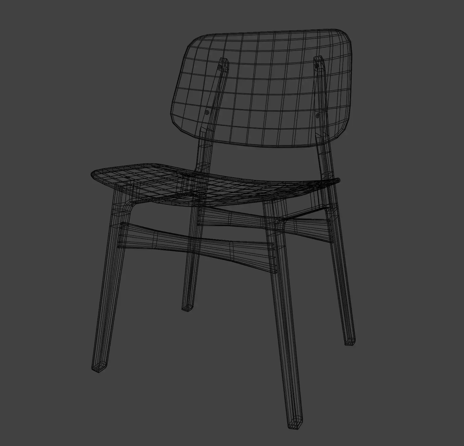 Wireframe of the chair